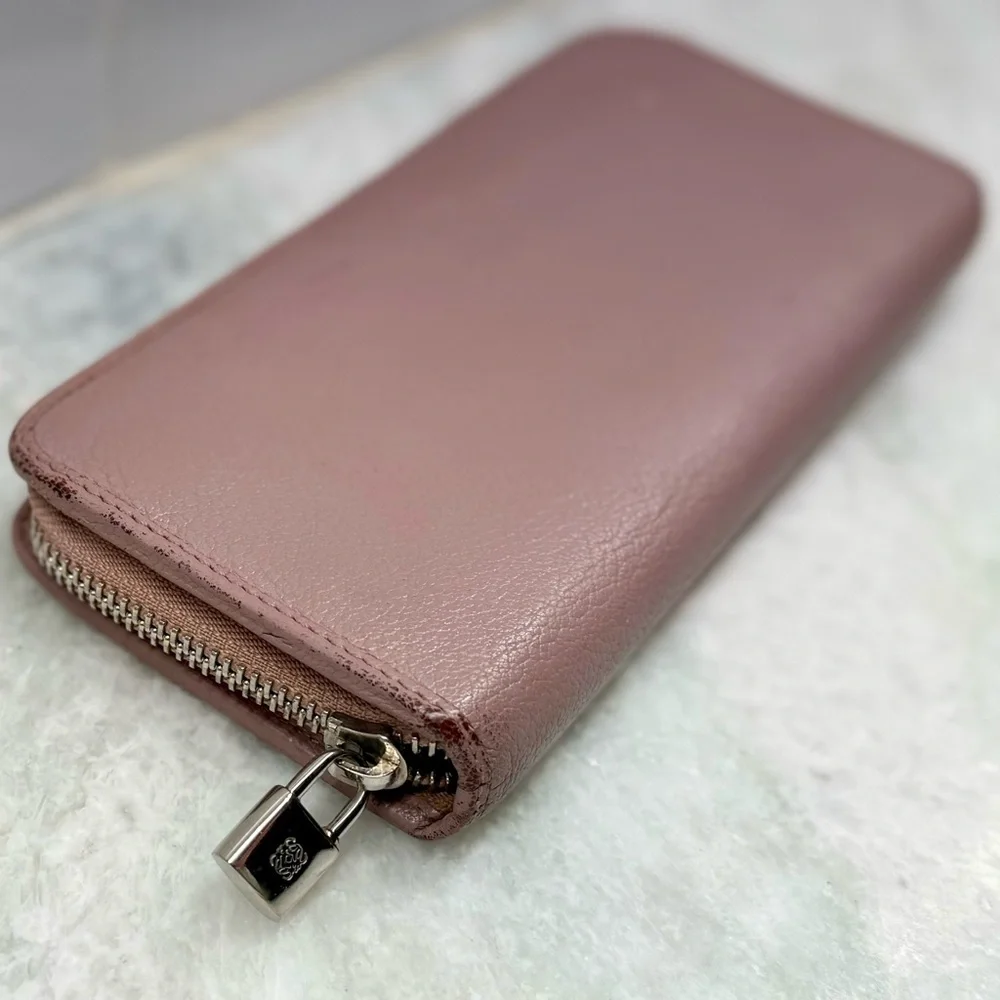 LOEWE Anagram Calfskin Maueve Long Zip-Around Wallet